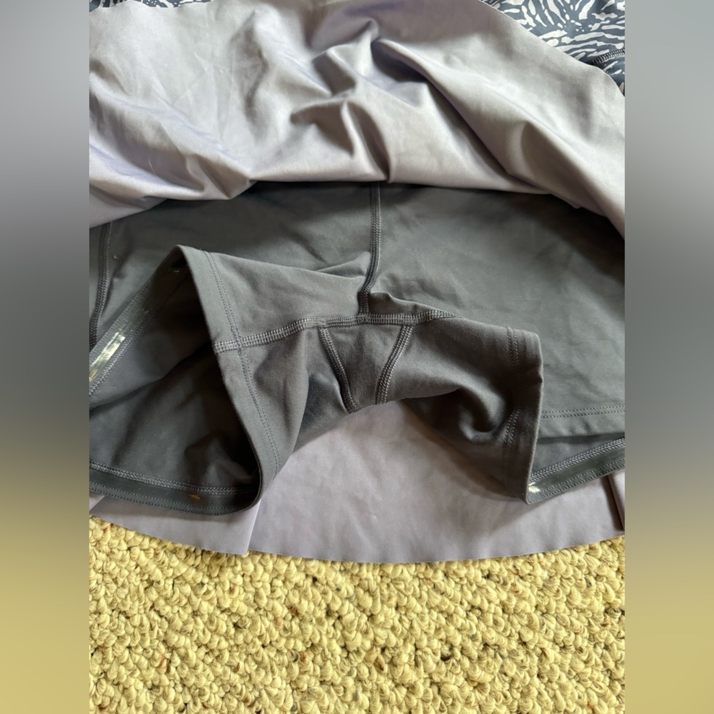 Athleta Purple Ace 13.5 Printed Stretchy Polyester Tennis Skort Plus Size Medium - Picture 3 of 6